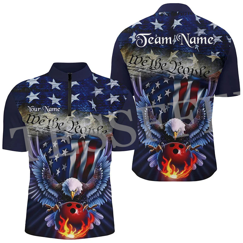 Short Sleeve Bowling Shirt Retro - 맞춤형 이름 타투 레트로 그래피티 빈티지,