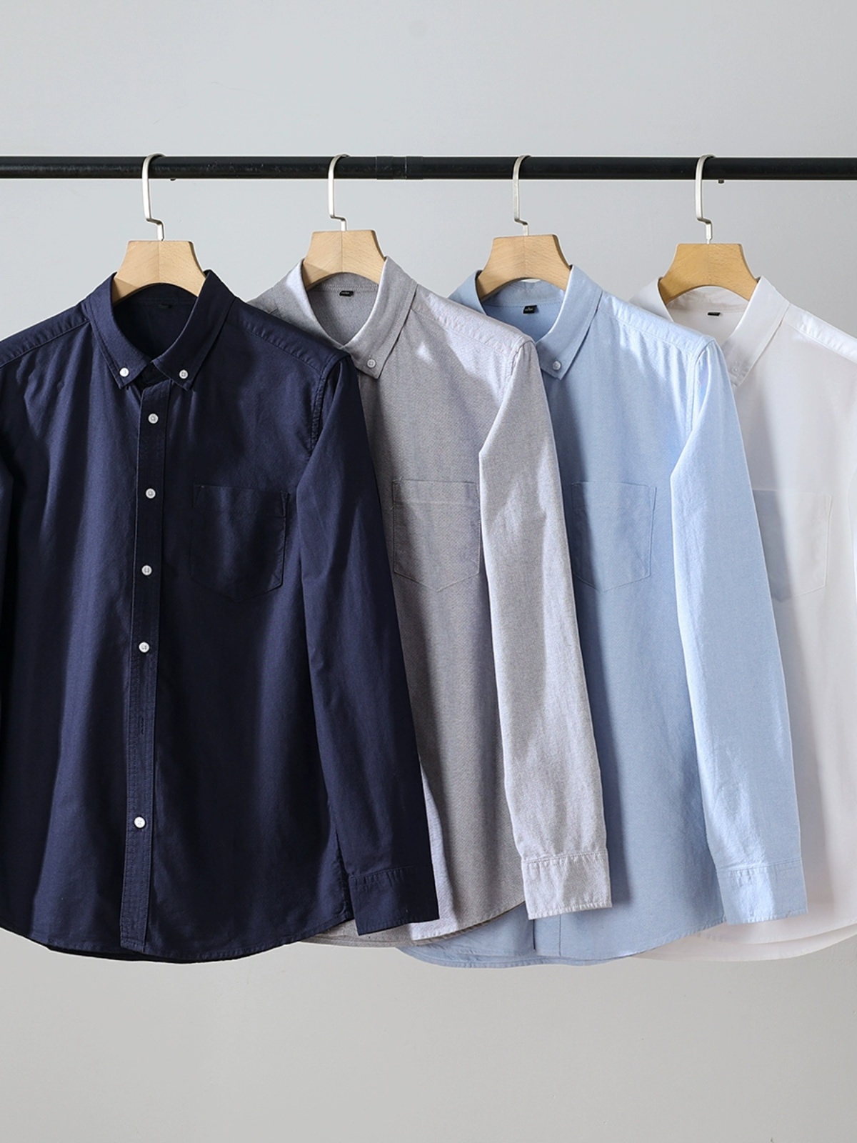 고품질 순면 옥스포드 원단 남성 긴팔 캐주얼 셔츠 가을 - Oxford Cotton Casual Shirt Business 리뷰 및 가격